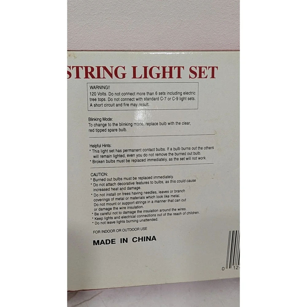 Yuletide Traditions 50 Christmas String to String Light Set Multi Color 25ft
